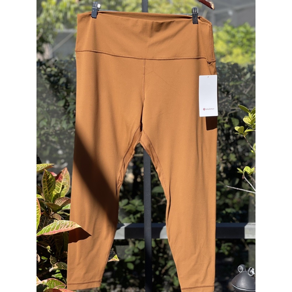 Lululemon Align High Rise 28" Leggings Size 20 Brown NWT Buttery Soft Yoga Pants
